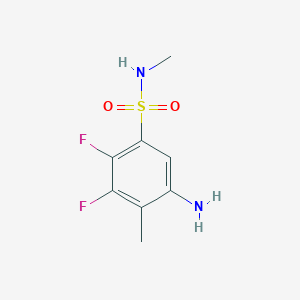 5-Amino-2,3-difluoro-N,4-dimethylbenzene-1-sulfonamide