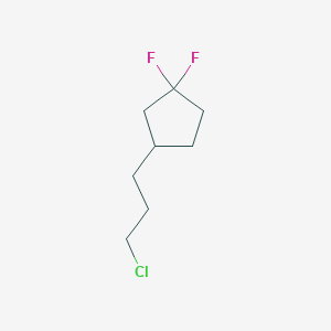 3-(3-Chloropropyl)-1,1-difluorocyclopentane