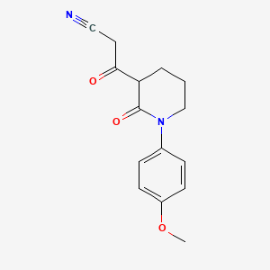 3-[1-(4-Methoxyphenyl)-2-oxopiperidin-3-yl]-3-oxopropanenitrile