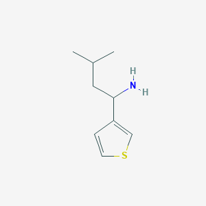 3-Methyl-1-(thiophen-3-YL)butan-1-amine