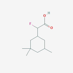 2-Fluoro-2-(3,3,5-trimethylcyclohexyl)acetic acid