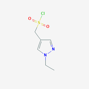 (1-Ethyl-1H-pyrazol-4-yl)methanesulfonyl chloride