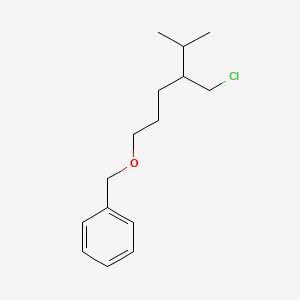 ({[4-(Chloromethyl)-5-methylhexyl]oxy}methyl)benzene