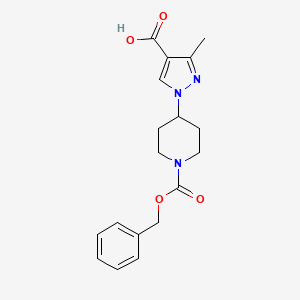 1-{1-[(benzyloxy)carbonyl]piperidin-4-yl}-3-methyl-1H-pyrazole-4-carboxylic acid