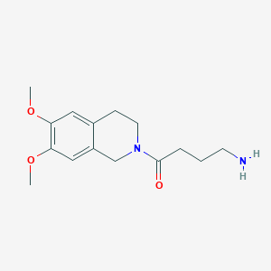 4-Amino-1-(6,7-dimethoxy-1,2,3,4-tetrahydroisoquinolin-2-yl)butan-1-one