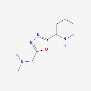 Dimethyl({[5-(piperidin-2-yl)-1,3,4-oxadiazol-2-yl]methyl})amine