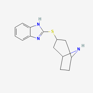 2-{8-azabicyclo[3.2.1]octan-3-ylsulfanyl}-1H-1,3-benzodiazole