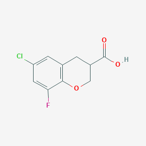 6-Chloro-8-fluoro-3,4-dihydro-2H-1-benzopyran-3-carboxylic acid