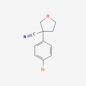 3-(4-Bromophenyl)tetrahydrofuran-3-carbonitrile