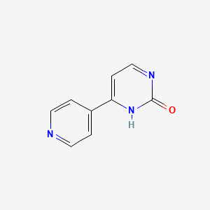molecular formula C9H7N3O B1322836 4-(吡啶-4-基)嘧啶-2-醇 CAS No. 208936-44-1