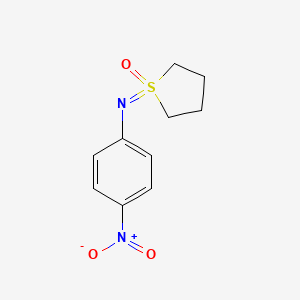 1-[(4-Nitrophenyl)imino]-1lambda6-thiolan-1-one