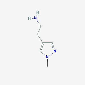 molecular formula C6H11N3 B1322839 2-(1-甲基-1H-吡唑-4-基)乙-1-胺 CAS No. 796845-58-4
