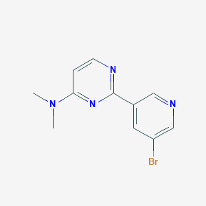 2-(5-Bromopyridin-3-yl)-N,N-dimethylpyrimidin-4-amine