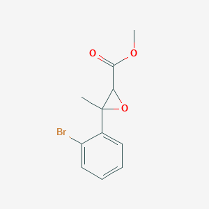 molecular formula C11H11BrO3 B13228617 Methyl 3-(2-bromophenyl)-3-methyloxirane-2-carboxylate 