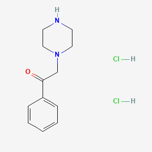 molecular formula C12H18Cl2N2O B1322874 1-Phenyl-2-piperazin-1-ylethanone dihydrochloride CAS No. 41298-98-0