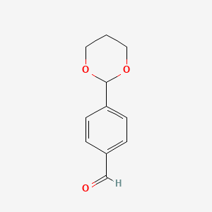 molecular formula C11H12O3 B1322875 4-(1,3-Dioxan-2-YL)benzaldehyde CAS No. 81172-92-1