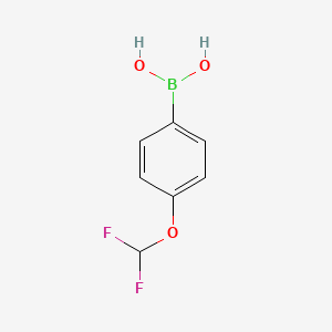 molecular formula C7H7BF2O3 B1322879 (4-(Difluoromethoxy)phenyl)boronic acid CAS No. 688810-12-0