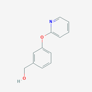 molecular formula C12H11NO2 B1322880 [3-(吡啶-2-氧基)苯基]甲醇 CAS No. 869901-22-4