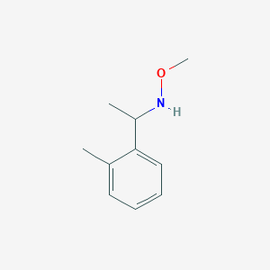 molecular formula C10H15NO B13228895 Methoxy[1-(2-methylphenyl)ethyl]amine 