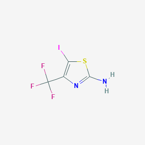 molecular formula C4H2F3IN2S B1322891 5-碘-4-(三氟甲基)噻唑-2-胺 CAS No. 682342-65-0
