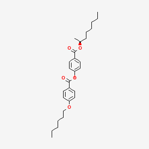 B1322908 (S)-Octan-2-yl 4-((4-(hexyloxy)benzoyl)oxy)benzoate CAS No. 87321-20-8