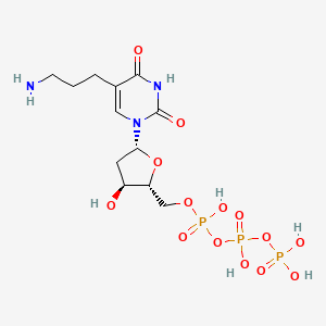 molecular formula C12H22N3O14P3 B1322909 ((2R,3S,5R)-5-(5-(3-氨基丙基)-2,4-二氧代-3,4-二氢嘧啶-1(2H)-基)-3-羟基四氢呋喃-2-基)甲基四氢三磷酸 CAS No. 90015-82-0