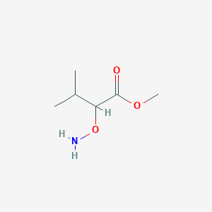 molecular formula C6H13NO3 B13229254 Methyl 2-(aminooxy)-3-methylbutanoate 