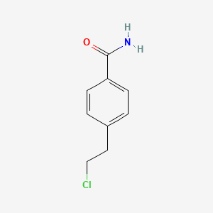 molecular formula C9H10ClNO B1322940 4-(2-Chloroethyl)benzamide CAS No. 181115-67-3