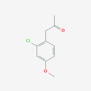molecular formula C10H11ClO2 B1322943 1-(2-氯-4-甲氧基苯基)丙酮 CAS No. 16817-45-1