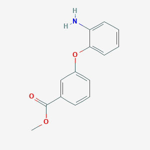 molecular formula C14H13NO3 B1322956 Methyl 3-(2-aminophenoxy)benzoate CAS No. 227275-23-2