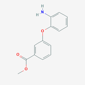 molecular formula C14H13NO3 B1322956 3-(2-氨基苯氧基)苯甲酸甲酯 CAS No. 227275-23-2