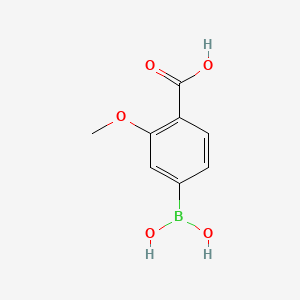 molecular formula C8H9BO5 B1322966 3-Methoxy-4-carboxyphenylboronic acid CAS No. 851335-12-1