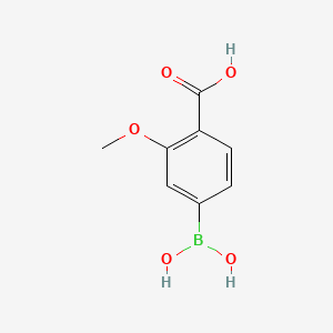 molecular formula C8H9BO5 B1322966 3-Methoxy-4-carboxyphenylboronsäure CAS No. 851335-12-1