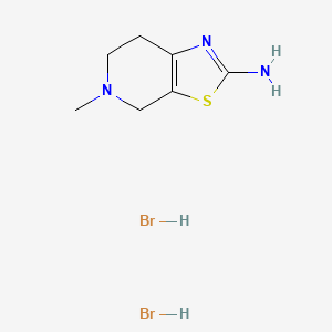 molecular formula C7H13Br2N3S B1322969 5-甲基-4,5,6,7-四氢-噻唑并[5,4-c]-吡啶-2-胺二氢溴酸盐 CAS No. 852291-41-9