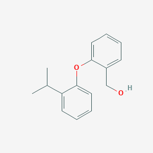 molecular formula C16H18O2 B1322971 [2-(2-异丙基苯氧基)苯基]甲醇 CAS No. 1039900-53-2