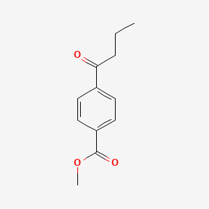 molecular formula C12H14O3 B1322975 Methyl 4-butyrylbenzoate CAS No. 71616-83-6