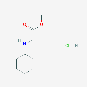 molecular formula C9H18ClNO2 B13229956 Methyl 2-(cyclohexylamino)acetate hydrochloride 