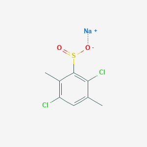 molecular formula C8H7Cl2NaO2S B13230040 Sodium 2,5-dichloro-3,6-dimethylbenzene-1-sulfinate 