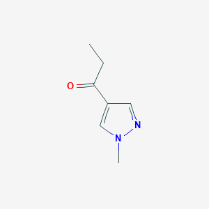 molecular formula C7H10N2O B1323015 1-(1-methyl-1H-pyrazol-4-yl)propan-1-one CAS No. 1007518-49-1