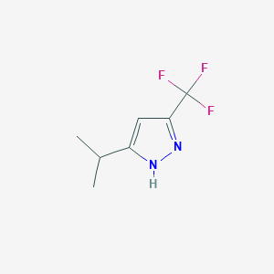 molecular formula C7H9F3N2 B1323018 3-(三氟甲基)-5-异丙基-1H-吡唑 CAS No. 52118-86-2