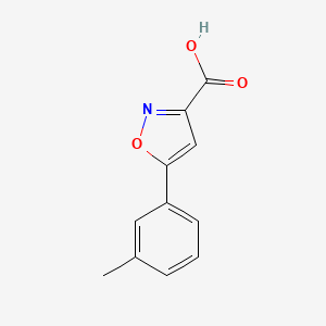 molecular formula C11H9NO3 B1323019 5-(3-Methylphenyl)-1,2-oxazole-3-carboxylic acid CAS No. 887979-11-5