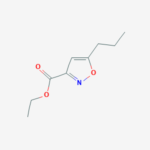 molecular formula C9H13NO3 B1323020 Ethyl 5-propylisoxazole-3-carboxylate CAS No. 91240-31-2