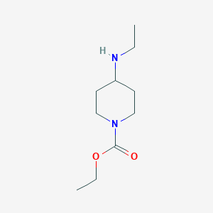 molecular formula C10H20N2O2 B13230207 Ethyl 4-(ethylamino)piperidine-1-carboxylate 