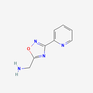 [3-(Pyridin-2-yl)-1,2,4-oxadiazol-5-yl]methanamine