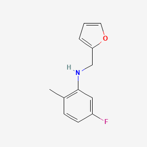 5-fluoro-N-(furan-2-ylmethyl)-2-methylaniline