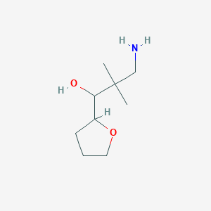 3-Amino-2,2-dimethyl-1-(oxolan-2-YL)propan-1-OL