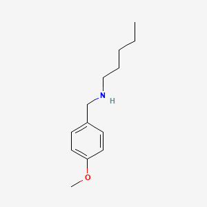 [(4-Methoxyphenyl)methyl](pentyl)amine