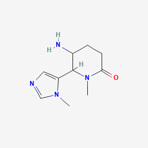 5-amino-1-methyl-6-(1-methyl-1H-imidazol-5-yl)piperidin-2-one