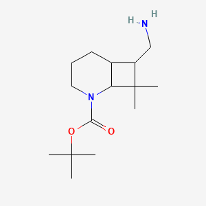 tert-Butyl 7-(aminomethyl)-8,8-dimethyl-2-azabicyclo[4.2.0]octane-2-carboxylate