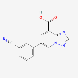 6-(3-Cyanophenyl)-[1,2,4]triazolo[1,5-a]pyridine-8-carboxylic acid